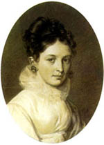 Екатерина Павловна Бакунина. Автопортрет.1816 г. 